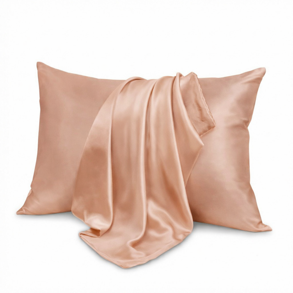 Taie d'oreiller en satin de soie