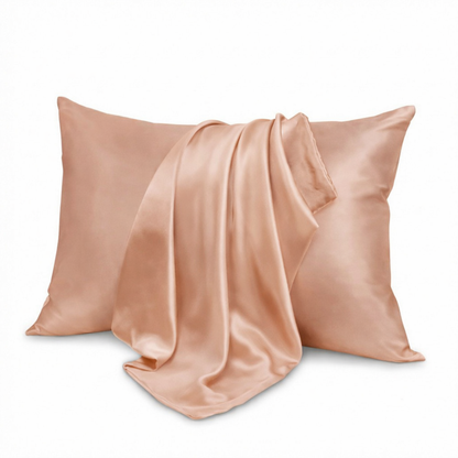 Taie d'oreiller en satin de soie