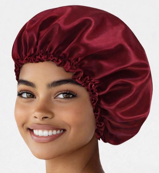 Bonnet en satin de soie