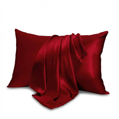 Taie d'oreiller en satin de soie